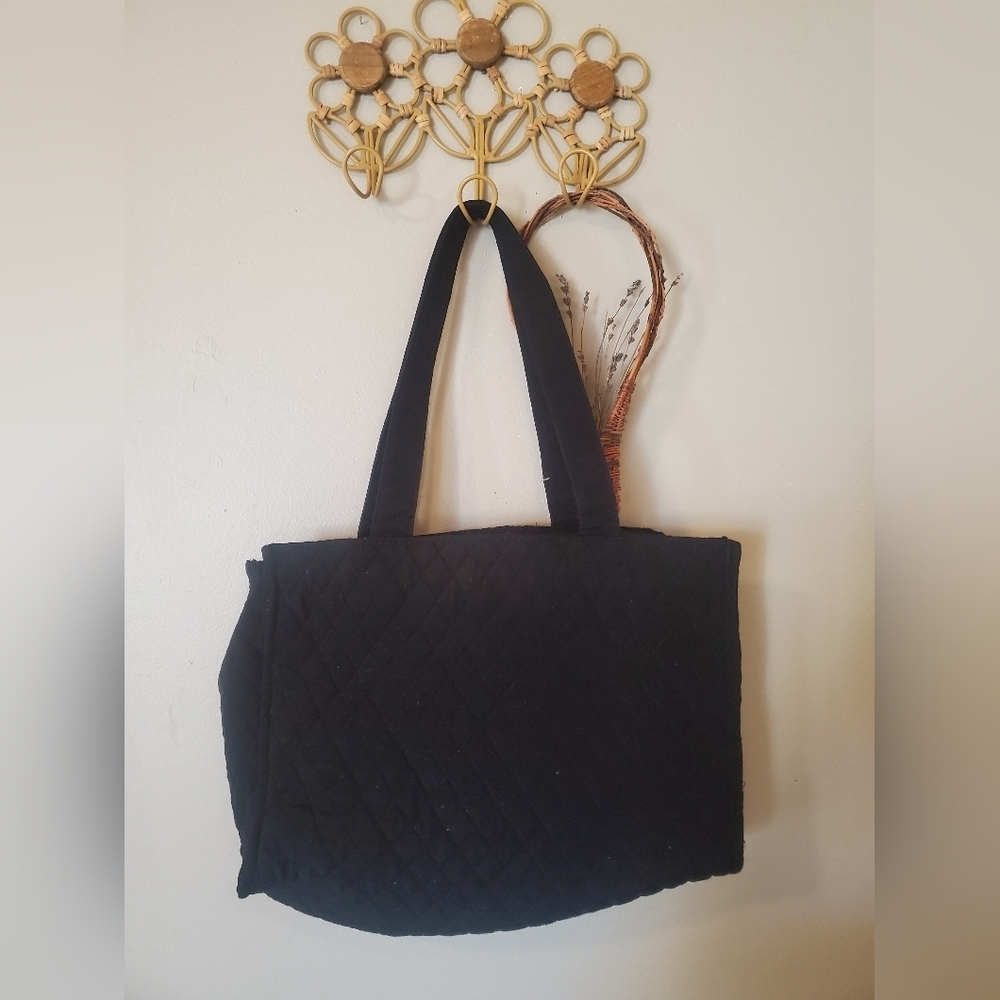 Calvin Klien Black Quilted Tote Bag